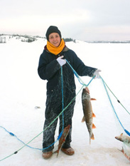 Aboriginal ice fishing